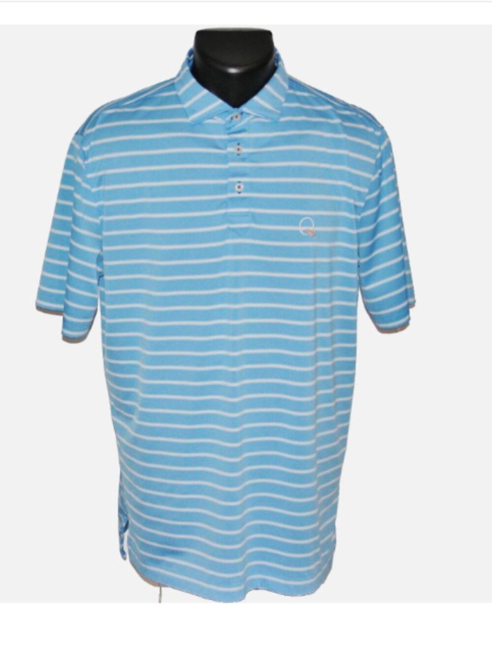 NICE QUAIL HOLLOW Stitch Golf Performance Polo, Blue, Medium